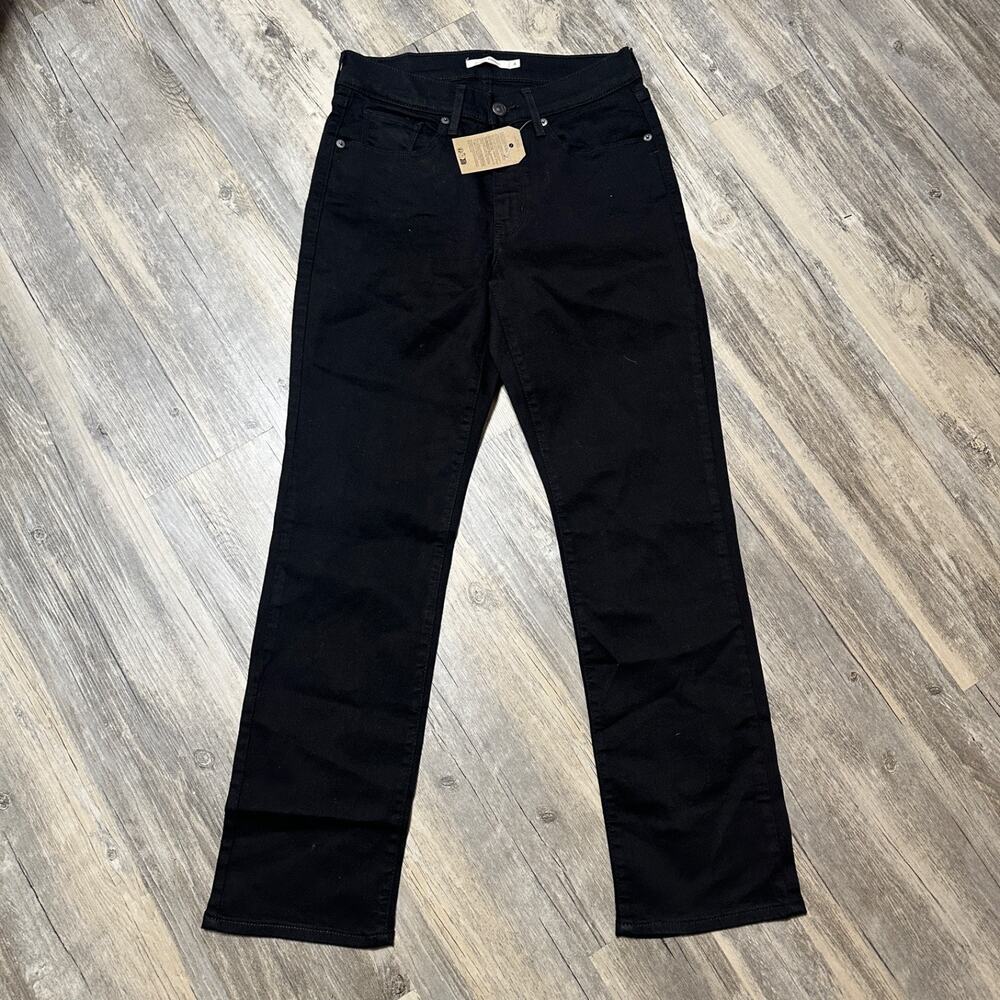 Levi's Classic Straight Leg Jeans Womens 4S 27x28 39250-0001 Black NWOT